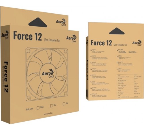 Вентилятор AeroCool Force 12 PWM Black (ACF3-FC01110.11)