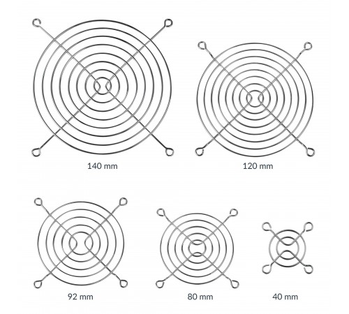 Решітка для вентилятора Arctic Fan Grill 120 мм Silver (ACFAN00087A)