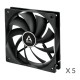 Вентилятор Arctic F12 Black - 5 Pack (ACFAN00248A)