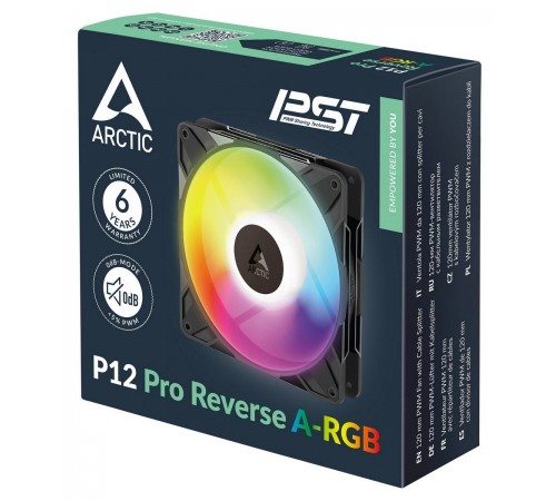 Вентилятор Arctic P12 Pro Reverse A-RGB Black (ACFAN00322A)