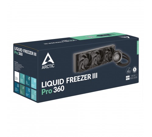 Система водяного охолодження Arctic Liquid Freezer III Pro 360 Black (ACFRE00180A)