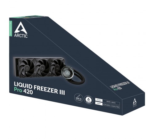 Система водяного охолодження Arctic Liquid Freezer III Pro 420 Black (ACFRE00181A)