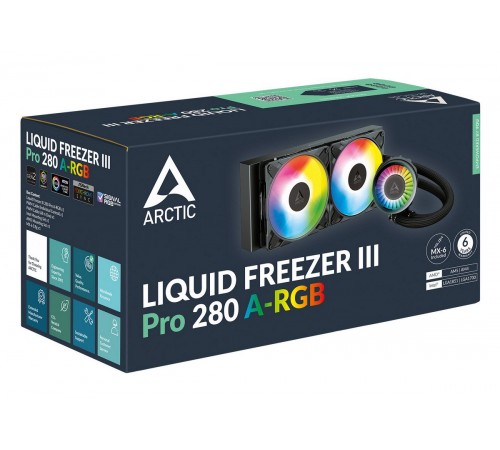 Система водяного охолодження Arctic Liquid Freezer III Pro 280 A-RGB Black (ACFRE00183A)