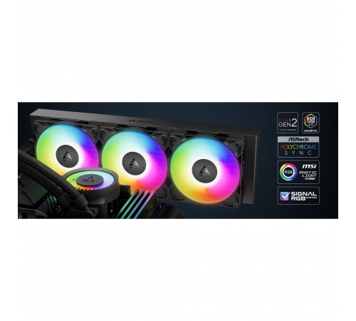 Система водяного охолодження Arctic Liquid Freezer III Pro 420 A-RGB Black (ACFRE00185A)