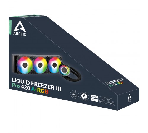 Система водяного охолодження Arctic Liquid Freezer III Pro 420 A-RGB Black (ACFRE00185A)