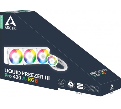 Система водяного охолодження Arctic Liquid Freezer III Pro 420 A-RGB White (ACFRE00189A)