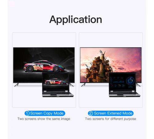 Адаптер Vention Flat HDMI - VGA (M/F), зі звуком і живленням, 0.15 м, чорний (ACKBB)