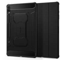 Чохол-книжка Spigen Rugged Armor Pro для Samsung Galaxy Tab S9+ 12.4 SM-X810/SM-X816 / Tab S10+ 12.4 SM-X820/SM-X826 Black (ACS06539)