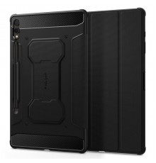 Чохол-книжка Spigen Rugged Armor Pro для Samsung Galaxy Tab S9+ 12.4 SM-X810/SM-X816 / Tab S10+ 12.4 SM-X820/SM-X826 Black (ACS06539)