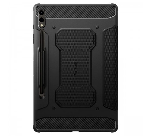 Чохол-книжка Spigen Rugged Armor Pro для Samsung Galaxy Tab S9+ 12.4 SM-X810/SM-X816 / Tab S10+ 12.4 SM-X820/SM-X826 Black (ACS06539)