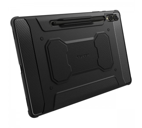 Чохол-книжка Spigen Rugged Armor Pro для Samsung Galaxy Tab S9+ 12.4 SM-X810/SM-X816 / Tab S10+ 12.4 SM-X820/SM-X826 Black (ACS06539)