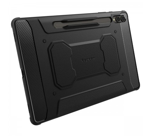 Чохол-книжка Spigen Rugged Armor Pro для Samsung Galaxy Tab S9+ 12.4 SM-X810/SM-X816 / Tab S10+ 12.4 SM-X820/SM-X826 Black (ACS06539)