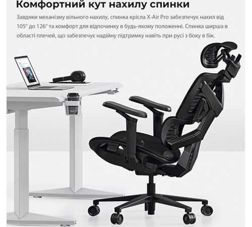 Крісло для геймерів Anda Seat X-Air Pro Size XL Mesh Space Black (AD-WY-01-BBB-B01)