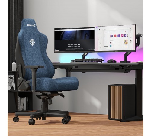 Крісло для геймерів Anda Seat Kaiser 3E XL Dark Blue Fabric (AD23YC-XL-09-S-CF-S01) Крісло для геймерів Anda Seat Kaiser 3E XL Dark Blue Fabric (AD23YC-XL-09-S-CF-S01)