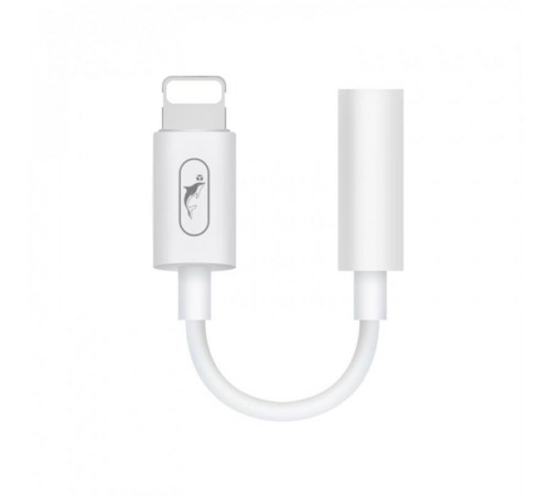 Перехідник SkyDolphin AU02 Lightning - 3.5 мм (M/F) White (ADPT-00017)