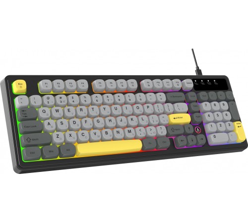 Клавіатура Ajazz AF98 Black USB-C Black Gray Yellow (AF98-BGY)