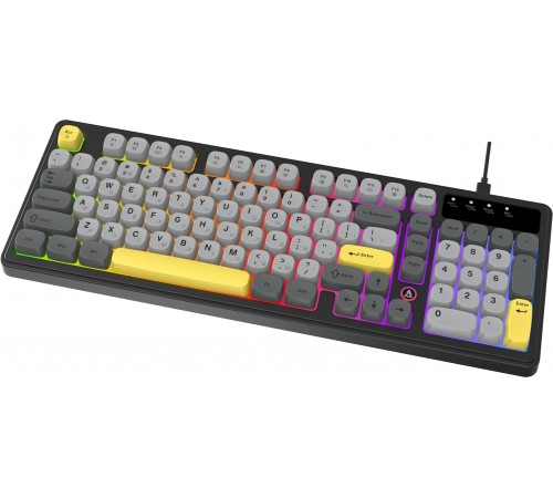 Клавіатура Ajazz AF98 Black USB-C Black Gray Yellow (AF98-BGY)
