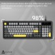Клавіатура Ajazz AF98 Black USB-C Black Gray Yellow (AF98-BGY)