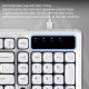 Клавіатура Ajazz AF98 Black USB-C White (AF98-W)