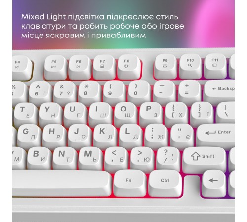 Клавіатура Ajazz AF98 Black USB-C White (AF98-W)