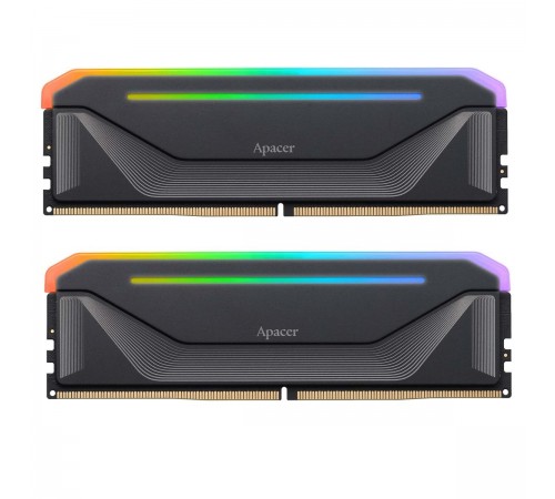 Модуль пам`ятi DDR5 2x16GB/5200 Apacer NOX RGB Black (AH5U32G52C522NBAA-2)
