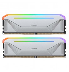 Модуль пам`ятi DDR5 2x16GB/5200 Apacer NOX RGB Silver (AH5U32G52C522NWAA-2)