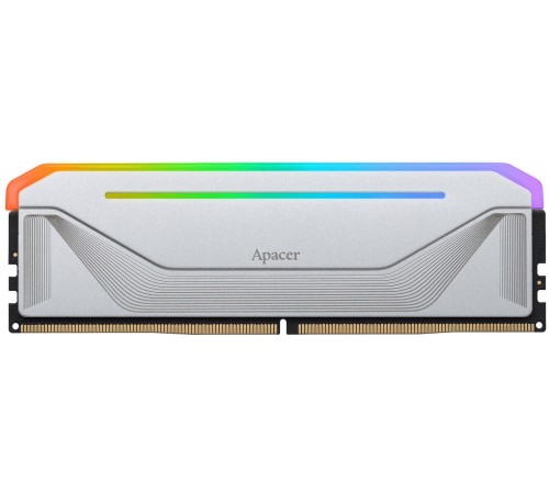 Модуль пам`ятi DDR5 2x16GB/5200 Apacer NOX RGB Silver (AH5U32G52C522NWAA-2)