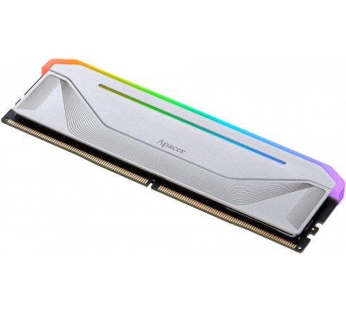 Модуль пам`ятi DDR5 2x16GB/5200 Apacer NOX RGB Silver (AH5U32G52C522NWAA-2)
