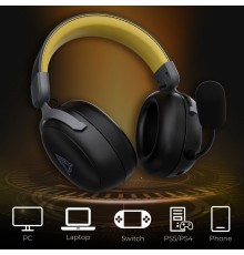 Bluetooth-гарнітура Ajazz AHM08 MAX 3-Mode Black (AHM08-MAX-BGY)