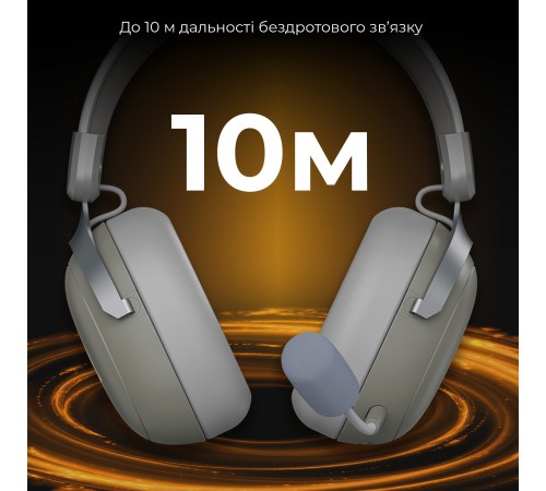 Bluetooth-гарнітура Ajazz AHM08 MAX 3-Mode Grey (AHM08-MAX-GW)
