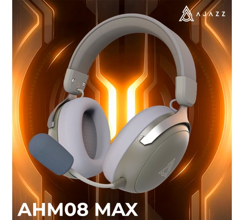 Bluetooth-гарнітура Ajazz AHM08 MAX 3-Mode Grey (AHM08-MAX-GW)