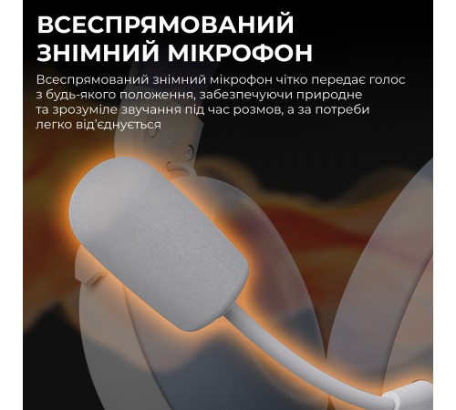 Bluetooth-гарнітура Ajazz AHM08 MAX 3-Mode White (AHM08-MAX-PWB)
