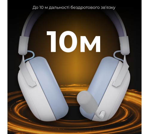 Bluetooth-гарнітура Ajazz AHM08 MAX 3-Mode White (AHM08-MAX-PWB)