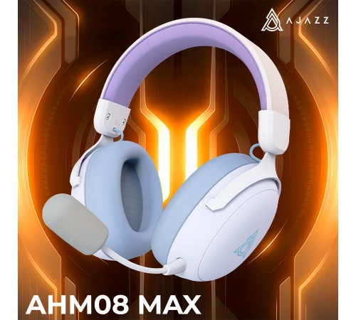 Bluetooth-гарнітура Ajazz AHM08 MAX 3-Mode White (AHM08-MAX-PWB)
