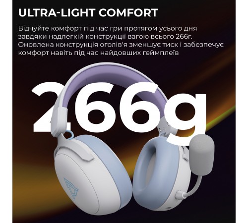 Bluetooth-гарнітура Ajazz AHM08 MAX 3-Mode White (AHM08-MAX-PWB)