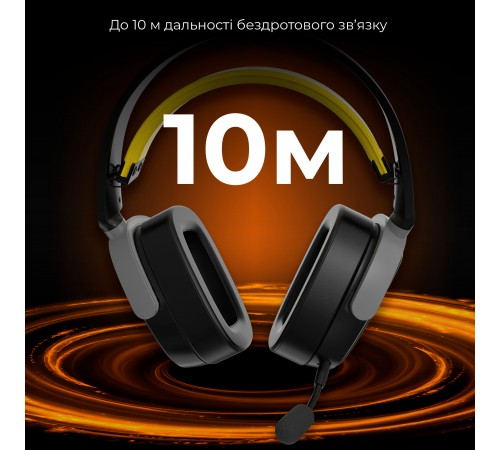 Bluetooth-гарнітура Ajazz AHM09 MAX 3-Mode Black (AHM09-MAX-BGY)