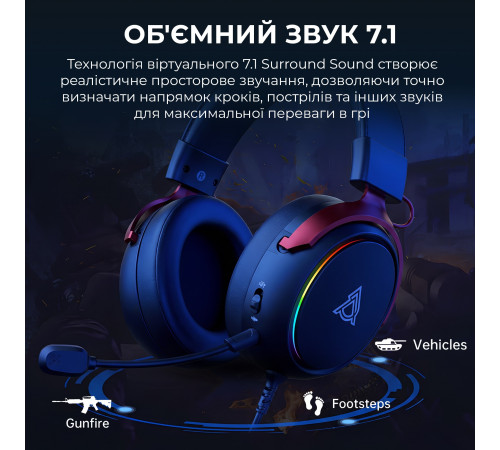 Гарнітура Ajazz AHW10 Black (AHW10-B)