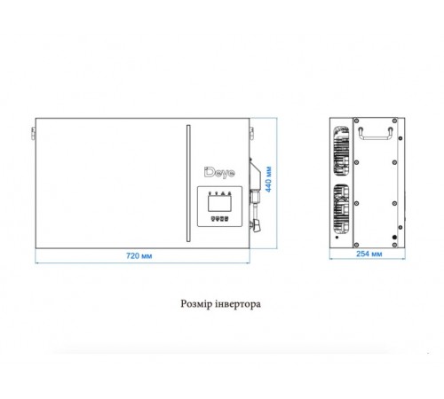 Інвертор гібридний All-in-one 6kW Deye AI-W5.1-6P1-EU-B, однофазний (складова комплекту)
