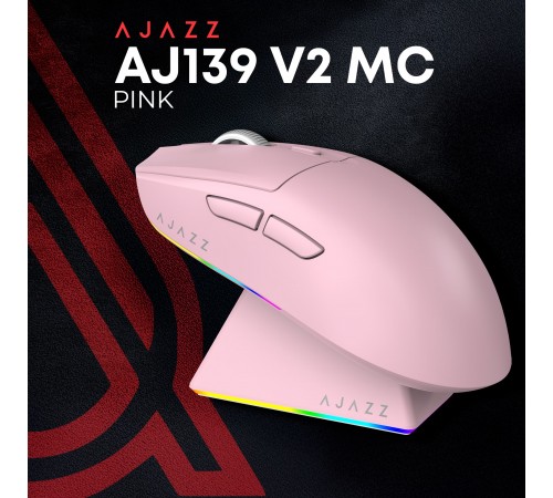 Миша бездротова Ajazz AJ139 V2 Pink (AJ139-V2-MC-Pink)