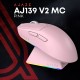 Миша бездротова Ajazz AJ139 V2 Pink (AJ139-V2-MC-Pink)