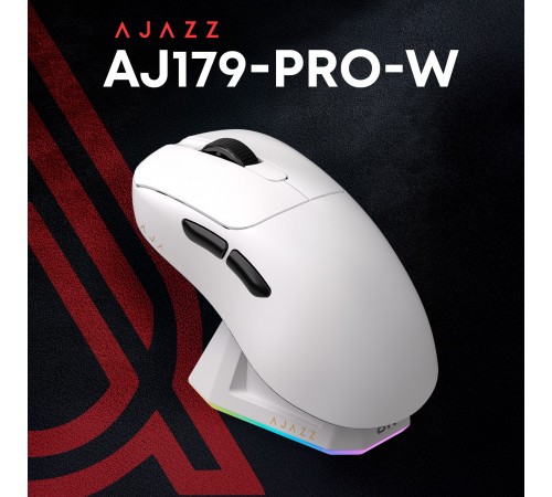 Миша бездротова Ajazz AJ179Pro White (AJ179-PRO-W)