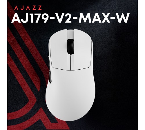 Миша бездротова Ajazz AJ179 V2 Max White (AJ179-V2-MAX-W)