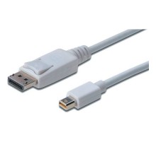 Кабель Digitus miniDisplayPort to DisplayPort (AM/AM) 1.0m, white (AK-340102-010-W)