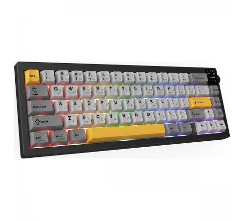 Клавіатура бездротова Ajazz AK650 Flying Fish Switch Black (AK650-FF-BGY)