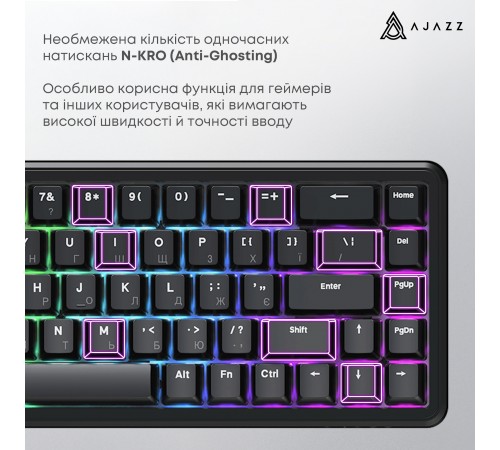 Клавіатура Ajazz AK680 Max Magnetic Switch Black (AK680-WM-B-A) Клавіатура Ajazz AK680 Max Magnetic Switch Black (AK680-WM-B-A)