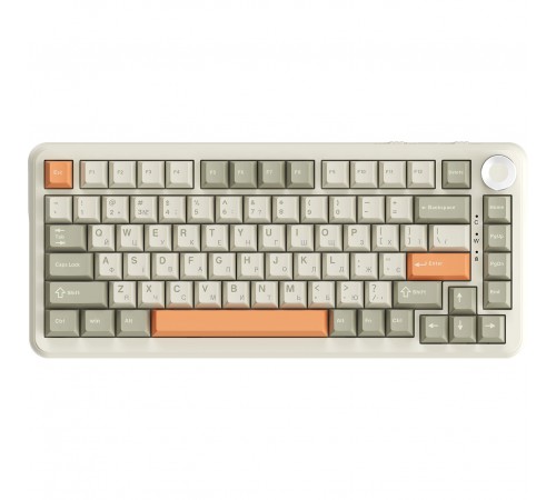 Клавіатура бездротова Ajazz AK820 Max Flying Fish Switch Retro Colour (AK820MAX-FF-R) Клавіатура бездротова Ajazz AK820 Max Flying Fish Switch Retro Colour (AK820MAX-FF-R)