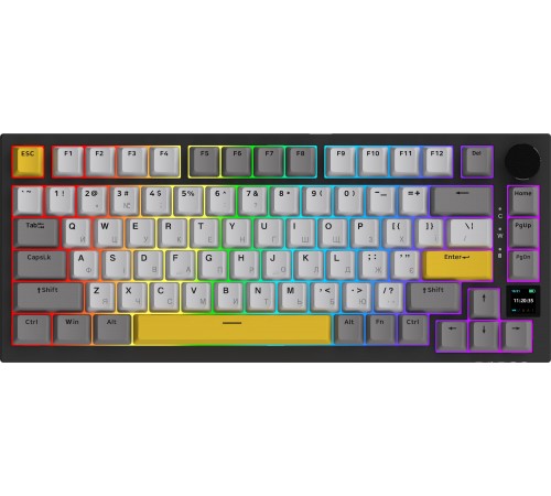 Клавіатура бездротова Ajazz AK820 Pro Gift Switch Black (AK820PRO-G-BGY)