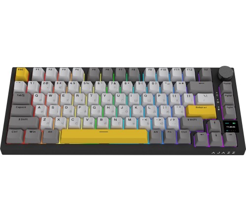 Клавіатура бездротова Ajazz AK820 Pro Gift Switch Black (AK820PRO-G-BGY)