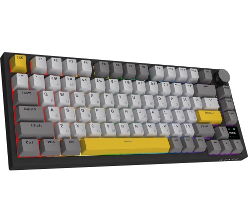 Клавіатура бездротова Ajazz AK820 Pro Gift Switch Black (AK820PRO-G-BGY)
