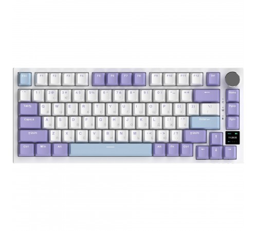 Клавіатура бездротова Ajazz AK820 Pro Gift Switch Purple (AK820PRO-G-PWB)